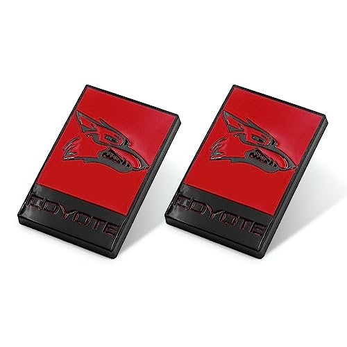Image of 2PCS Coyote Decals Fits Car Fender Side Trunk Custom Sticker Badge Decal Emblem Vehicle Exterior Decoration Accessories