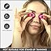 Super Sunnies Slim Flex UV Eye Protection FDA Compliant Eyeshields, Tanning Bed Goggles, Red Light Therapy Glasses - Black