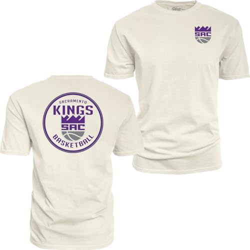 Image of Blue 84 NBA Unisex-Adult NBA Officially Licensed T-Shirt Ringspun Front /Back Ivory