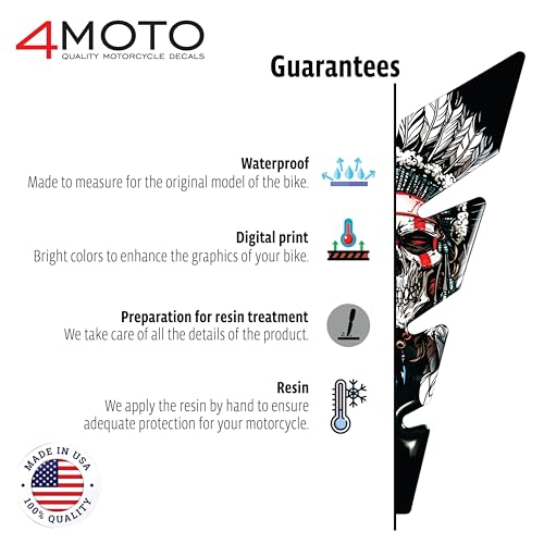 Image of Moto Decals 3D Motorcycle Tank Pad Protector, Universal Gas Tank Scratch Protection Sticker for Sport Bikes, Made in USA, Premium Polyurethane, 8.7x5.5 in (220x150 mm)
