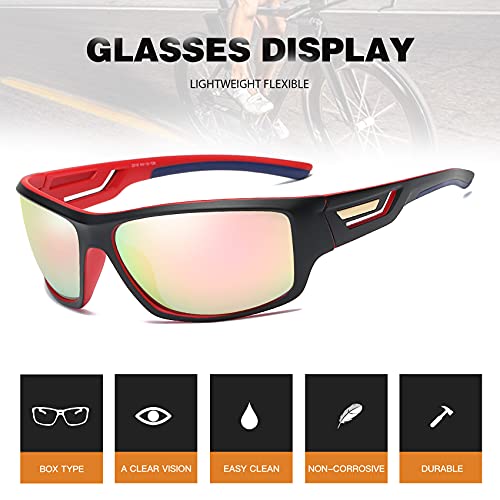 Image of Polarized Sports Sunglasses TR90 Unbreakable Frame for Men Women Running Cycling Fishing Golf Baseball