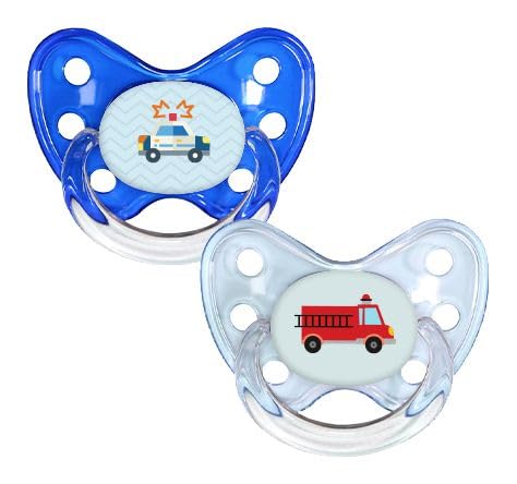 Dentistar Ciuccio Ortodontico In Silicone Taglia 2 (6-14 Mesi): Design Brevettato Con Gradino Dentale Per Prevenire Il Disallineamento Dei Denti - Fatto In Germania, Senza BPA (Blu Cuore)