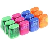 【Einzigartiges Design】 Der Anspitzer verwendet ein Doppelloch-Design mit zwei Größen und kann Ihren unterschiedlichen Anforderungen gerecht werden. Die scharfe Metallklinge ist in eine starke Kunststoffschale eingewickelt, sodass Sie sich keine Sorgen machen müssen, dass Sie Ihrem Kind beim Gebrauch die Hände verletzen.