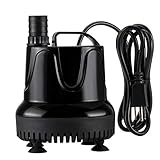 hygger 1060 GPH Quick Water Change Aquarium Pump Submersible Fountain Water Pump Fish Tank Circulation Pump with 2 Adaptors