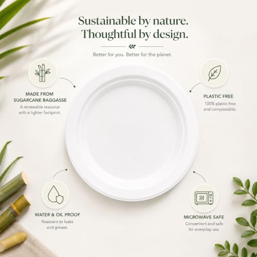 Image of Bio Degradable Big Plate Size 11'' inch, Pack of 25