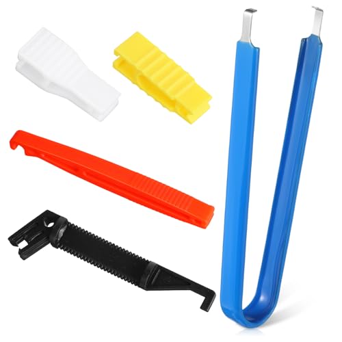 5 Pcs Fuse Puller, 5 Sizes Automotive Fuse Puller Tool, Plastic Fuses Removal Tools for Car Motorcycle Truck Fuses Replacement