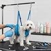 EBIEFLY M/L Dog Grooming Hammock Harness Beauty Scissors Nails Sets Dog Cat Hammock Adjustable Can Bear 25kg (Medium)