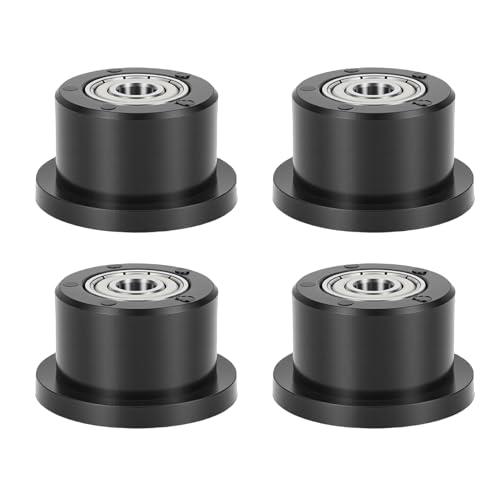Keenso Gym Machine Roller Wheels, 42mm Universal Bearing Rollers with Stainless Steel for Exercise Equipment, Garage Doors, Home Projects