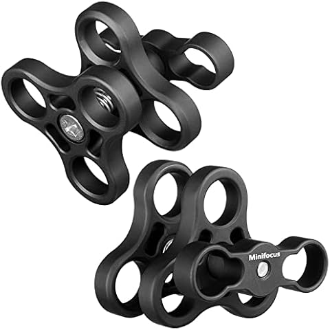 MINIFOCUS - Soporte de Abrazadera de Bola de 3 Agujeros para Cámara de Buceo Cover
