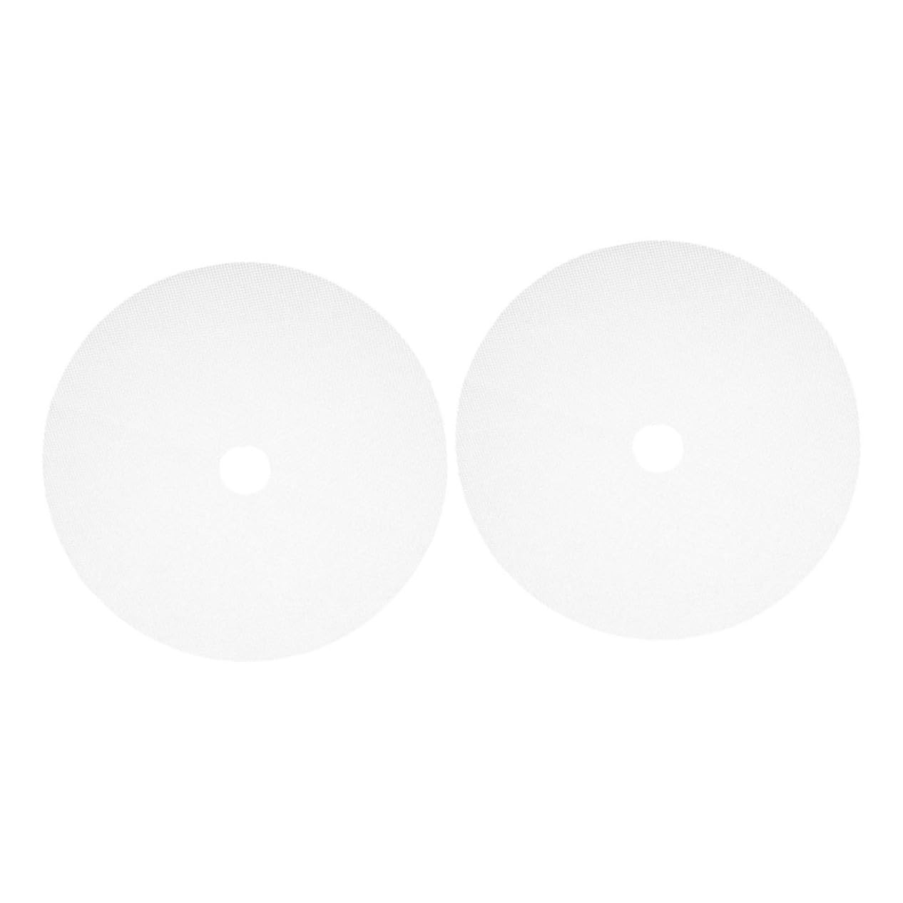 Zerodeko 2Pcs Round Silicone Dehydrator Mats for Food Drying Non Stick Reusable Fruit Sheets Silicone Jerky Sheets Compatible with Dehydrators