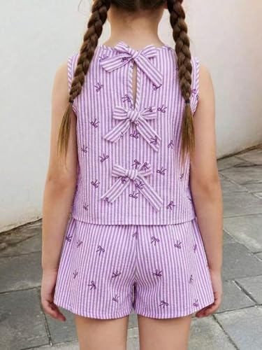 Image of Girls Cute Summer Outfits Set Clothes Size 5-14t Outfit 2 Piece Are Materials That Are Soft And Durable