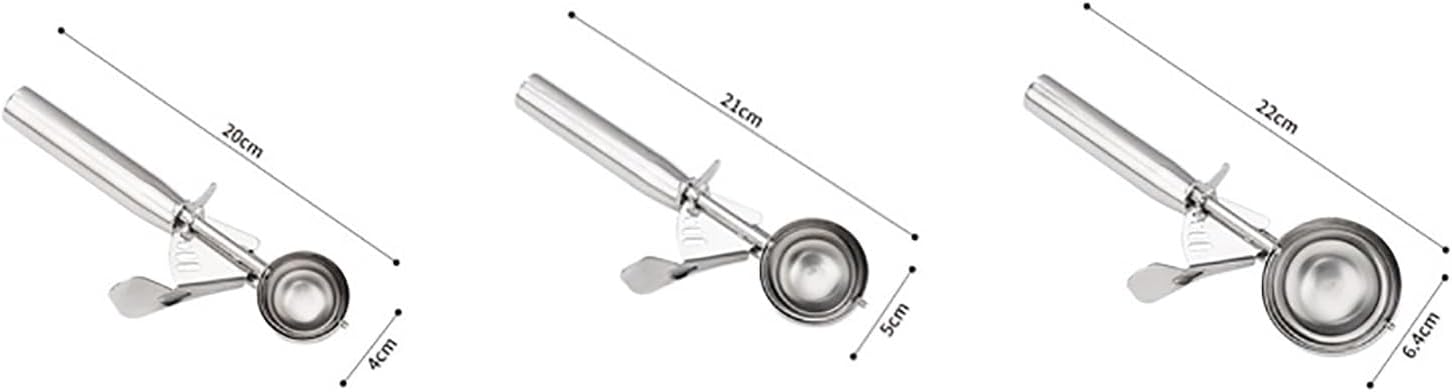 Scooper Ice Cream Scoop Ice Cream Scoop Ice Cream Ball Scooper Ice Cream Cookie Scooper for Kitchen(L)