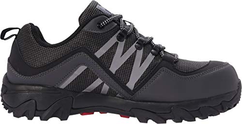 Whitin Steel Toe Shoes For Men Indestructible Steal Toed Rubber Boots Size 14 Construction Insulated Breathable Steeltoe Comfortable Casual Athletic Gym Footwear Puncture Proof Gray #TOP4