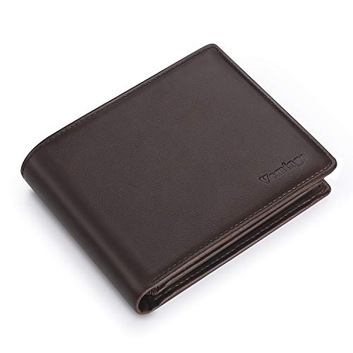 Preisvergleich Produktbild Vemingo Herren Geldbeutel Geldbörse mit Münzfach und Sichtfenster / RFID Blocker Kreditkartenhalter Karten Portemonnaie Brieftasche Portmonee für Männer