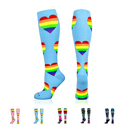 Image of NEWZILL Medical Compression Socks for Women & Men, 20-30 mmHg Knee-High Support for Circulation, All-Day Comfort for Work Travel Running Cycling and Fitness