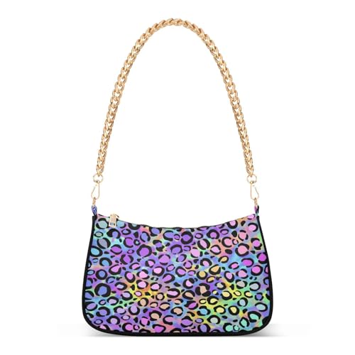 Image of Shoulder Bags for Women Animal Zebra Leopard Cheetah Tiger Print Hobo Tote Handbag Small Clutch Purse with Zipper Closure