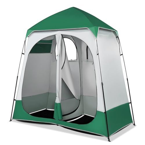 VINGLI 2 Room Shower Tent, 7.5 FT Instant Pop Up Shelter...