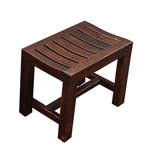 Taburete Taburete de ducha Taburete de baño Taburete de madera maciza Taburete de madera Taburete de trabajo Taburete de baño de madera Mujer embarazada más vieja Baño Baño Banco de zapatos antidesliz Cover