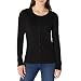 Amazon Essentials Damen Leichte Rundhalsstrickjacke (Erhältlich In Übergröße), Schwarz, L