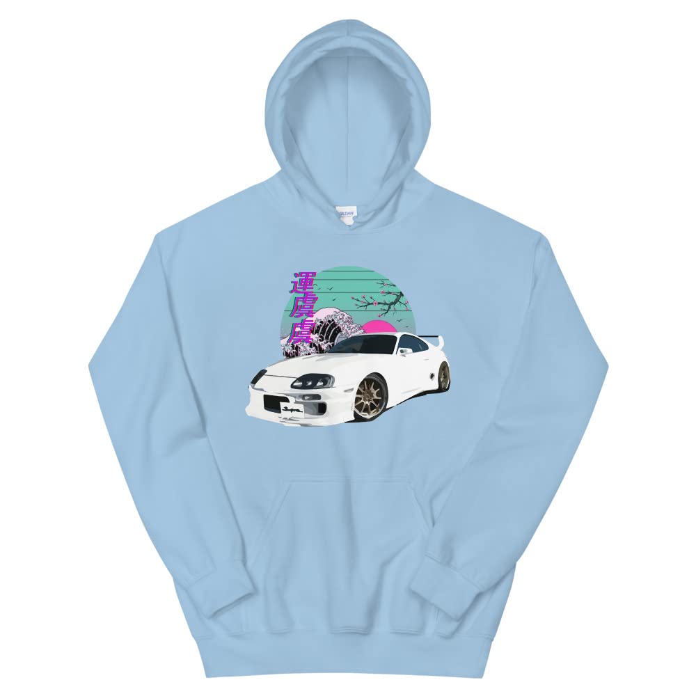 90s JDM Tuning Supra Vaporwave japoński estetyczny dryf wyścigi graficzna bluza z kapturem pulower bluza