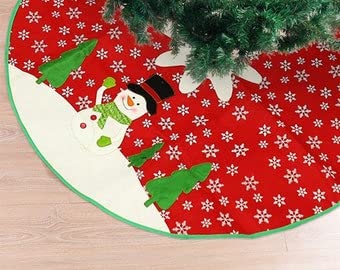 Christmas Tree Fence: 10 Pcs Plastic Picket Fence | Mini Fence Christmas Tree Decorations |Christmas Decorations for Home: Christmas Tree Skirt :