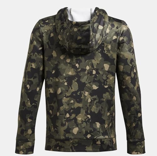 Under Armour Boys' Armour Fleece Camo Printed Hoodie Loose Fit (US, Alpha, X-Large, Regular, Green Camo 390)2