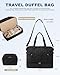 LOVEVOOK Travel Duffle Bag, Lightweight Weekender Bags for Women with Shoe Compartment, 40L Puffer Gym Bag Personal Item Travel Bag, Overnight Bags and Hospital Bag for Labor and Delivery, Black