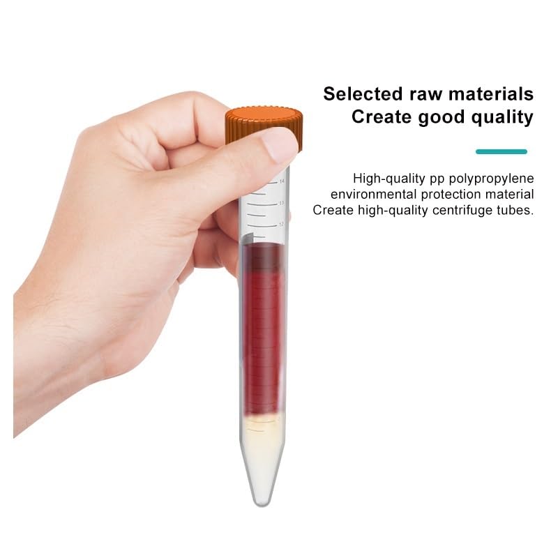 Zentrifugenröhrchen aus Kunststoff mit Mikrowaage, 0,2 ml, 0,5 ml, 1,5 ml, 2 ml, 10 ml, 15 ml, 50 ml(15ml(100Pcs))