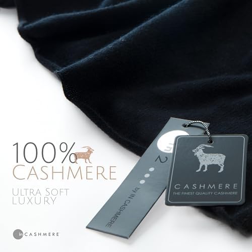 InCashmere 100% Pure Cashmere Women Poncho Sweater - Lightweight Warm Knitted Shawl Wrap - All Year Round Dress Topper Gift - Image 8