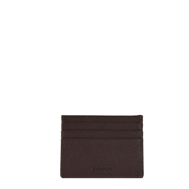 BEMON Porta carte in pelle da uomo Gary, 8 x 10,5 x 0,2 cm