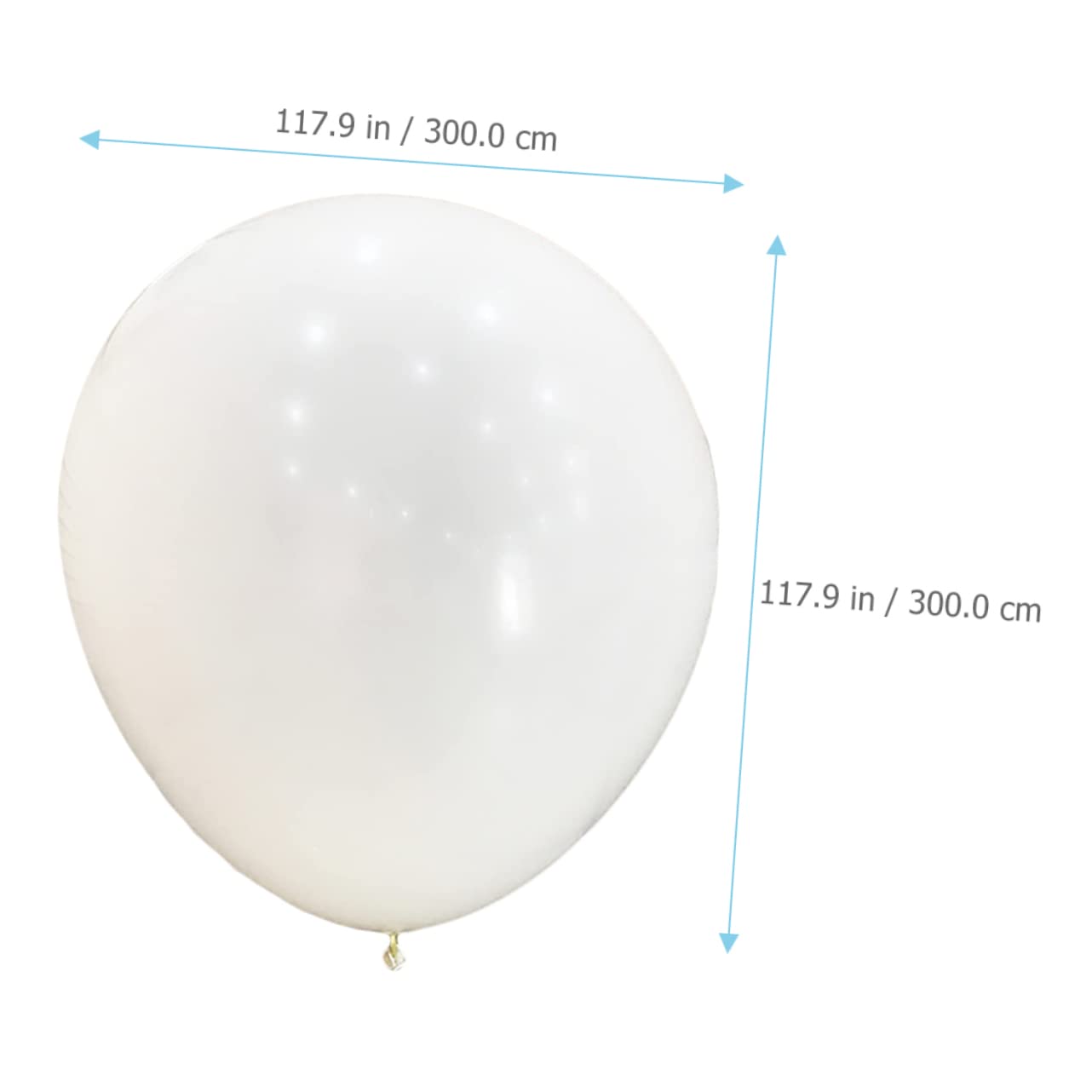 Ballons Géants Ronds en Latex Blanc 120 Pouces pour Décoration de Fête et Photo Prop, Adaptés Mariage et Cérémonie de Remise de Diplômes