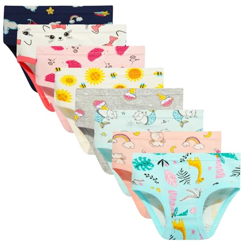 Girls' Cotton Brief Breathable Toddler Panties Kids Assorted Underwears 6-8 pieces2