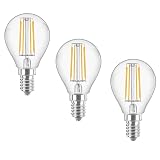 Tecn1co QUALITA' CHE CONVIENE Lampadina goccia wireled, luce calda, 4,3w, 2700k, attacco e14, conf. 3 pezzi