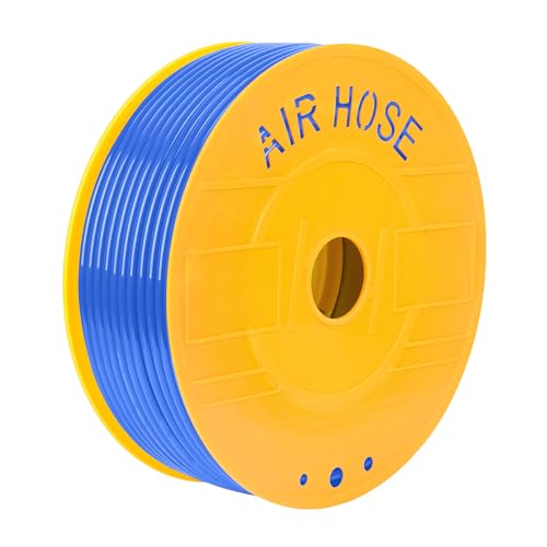 Eydutoi PU Air Hose 10mm OD x 6.5mm ID Blue Polyurethane Hose 100 Meters 328 FT Pneumatic Tubing Pipe for Air Compressor