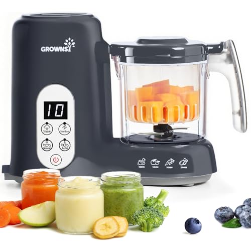 GROWNSY Baby Food Maker with Steam Basket, One Step Baby
