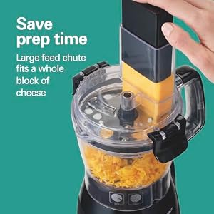 Hamilton Beach Stack & Snap 4-Cup Mini Food Processor & Vegetable Chopper | 250 Watts | Stainless Steel Quad Blade | Easy-Assembly Leak-Proof Bowl | Slicing, Shredding, and Puree | Black | 70510 — photo 6 of 6