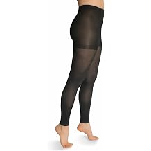 EvoNation Womens 16-25 mmHg Graduated Compression Microfiber Opaque Footless Tights Moderate Pressure Compression Garment