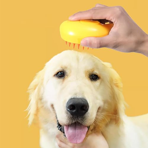 Escova de vapor para gatos,Escova de gato fumegante - Escova de cabelo e escova de cabelo autolimpan