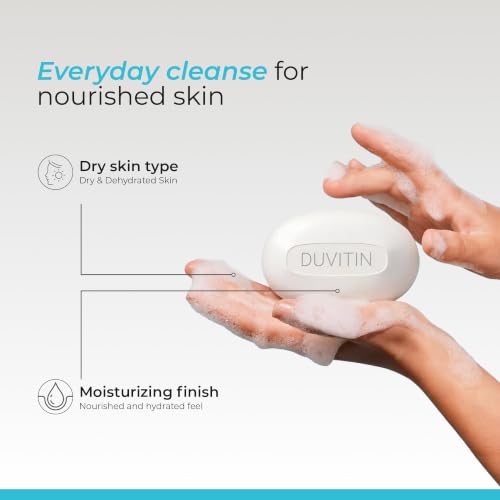 Image of Ceuticoz Duvitin Moisturizing Soap For Dry Skin | 300g | Pack of 4
