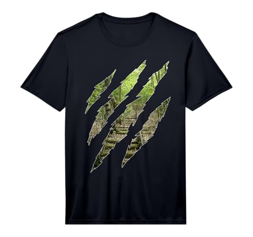 Mens Nature Strikes Back | Forest with Rails Performance T-Shirt