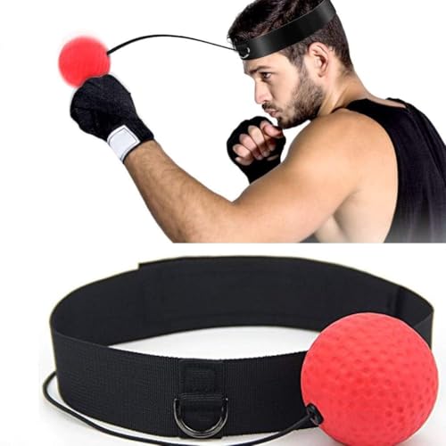 Image of ESCUCHA Boxing Reflex Ball -Improve Reaction Speed and Hand Eye Coordination Training Boxing Equipment for Training at Home, Punching Ball