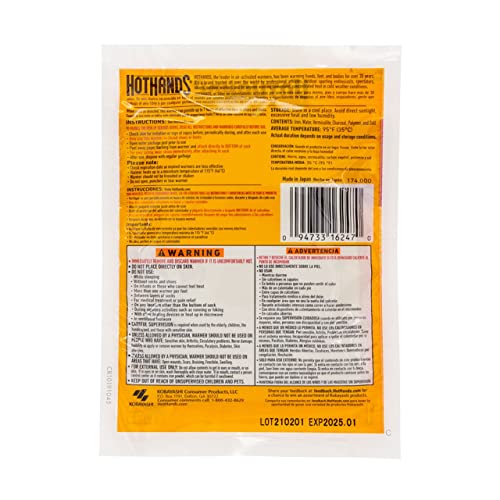 Hothands Bigfoot Adhesive Toe Warmer | 5 Pair Value Pack #TOP3
