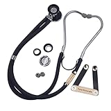 セット品 ケンツメディコ 聴診器 マルチスコープ 本革ネームタグ 刻印付き No.141 ギフト対応 (ネームタグ ブラック)