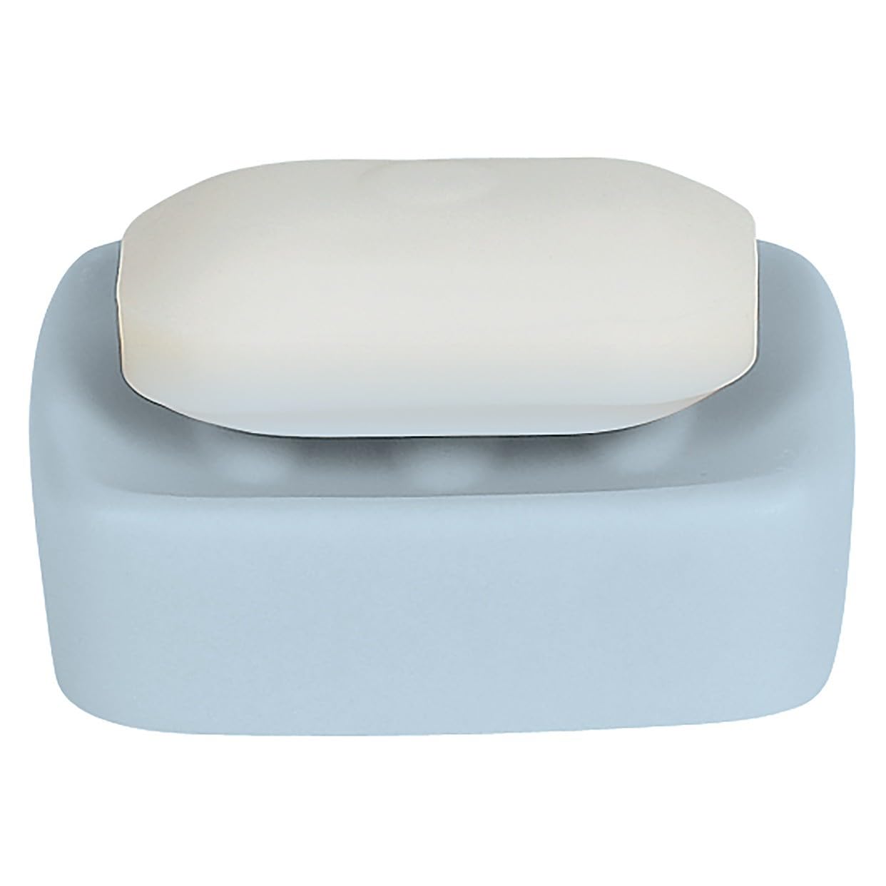Spirella Retro Ceramic Soap Dish Pastel Blue