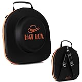 Travel Fedora Hat Box Crush Proof Carry On with Luggage Strap and Shoulder Strap