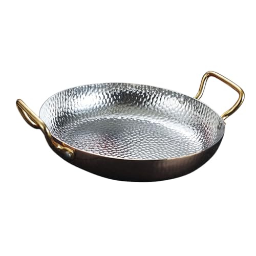 UKCOCO Cocina Inoxidable con Doble Asa Paella y Ollas Casa o Restaurantes
