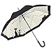 Produktbild VON LILIENFELD Regenschirm Automatik Damen Double-Layer Motiv Schwarze Katzen, 90/100, Schwarz
