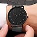 Imagen de JOATVEE Reloj de cuarzo analógico ultraplano para hombre Reloj minimalista con correa de acero inoxidable