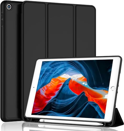 Image of Tablet Case Cover for Apple iPad Pro 11 inch (1st Gen) [Auto Sleep /Wake Cover] [Pencil Holder] [Trifold Stand] - Black