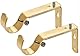 Vorhangstange Halterung für 22mm bis 27mm Rods,justierbar (Gold-2Stück)